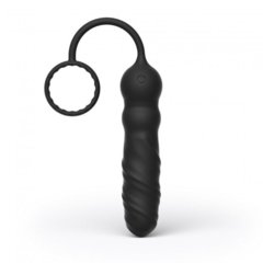 Анальный вибратор Dorcel Deep Seeker с эрекционным кольцом и пультом ДУ