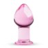Рожева анальна пробка зі скла Gildo Pink Glass