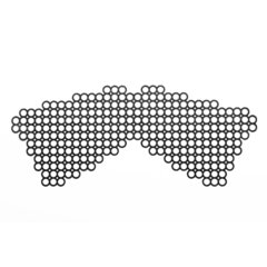 Маска на лицо Bijoux Indiscrets - Erika Mask, виниловая, клеевое крепление, без завязок