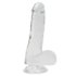 Прозорий фалоімітатор Alive Jelly Dildo Pepito, присоска, діаметр 3,5 см, довжина 15,5 см