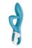 Вібратор-кролик із потрійним відростком Satisfyer Embrace me Turquoise