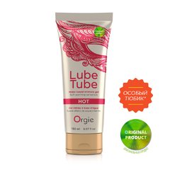 Зігріваюча змазка (лубрикант) LUBE TUBE HOT, 150 мл ORGIE