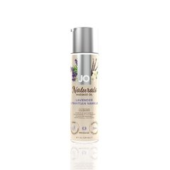 Масажна олія System JO - Naturals Massage Oil - Lavender & Vanilla з натуральними ефірними оліями (120 мл)
