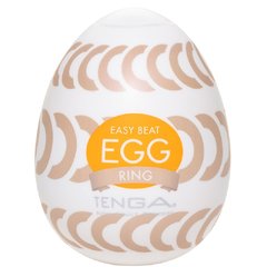 Мастурбатор-яйце Tenga Egg Ring із асиметричним рельєфом