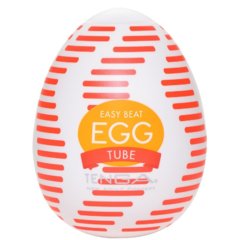 Мастурбатор-яйце Tenga Egg Tube, рельєф із поздовжніми лініями