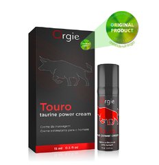 Крем для посилення ерекції TOURO, 15 мл. з таурином і гінкго білоба ORGIE