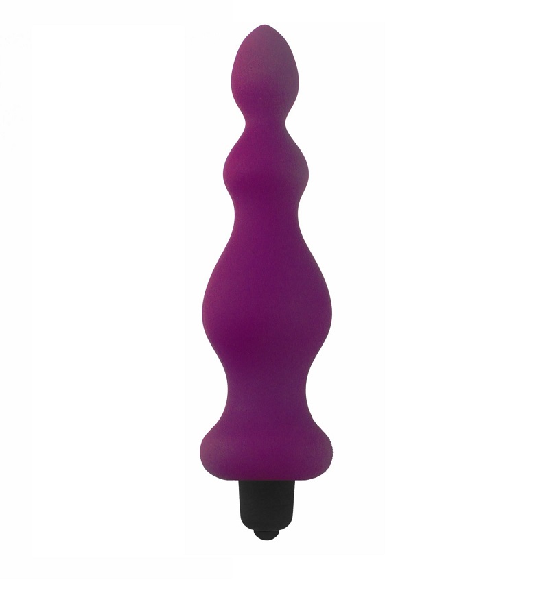 Анальна пробка з вібрацією  Bullet Amuse Purple, макс. діаметр 3,9см