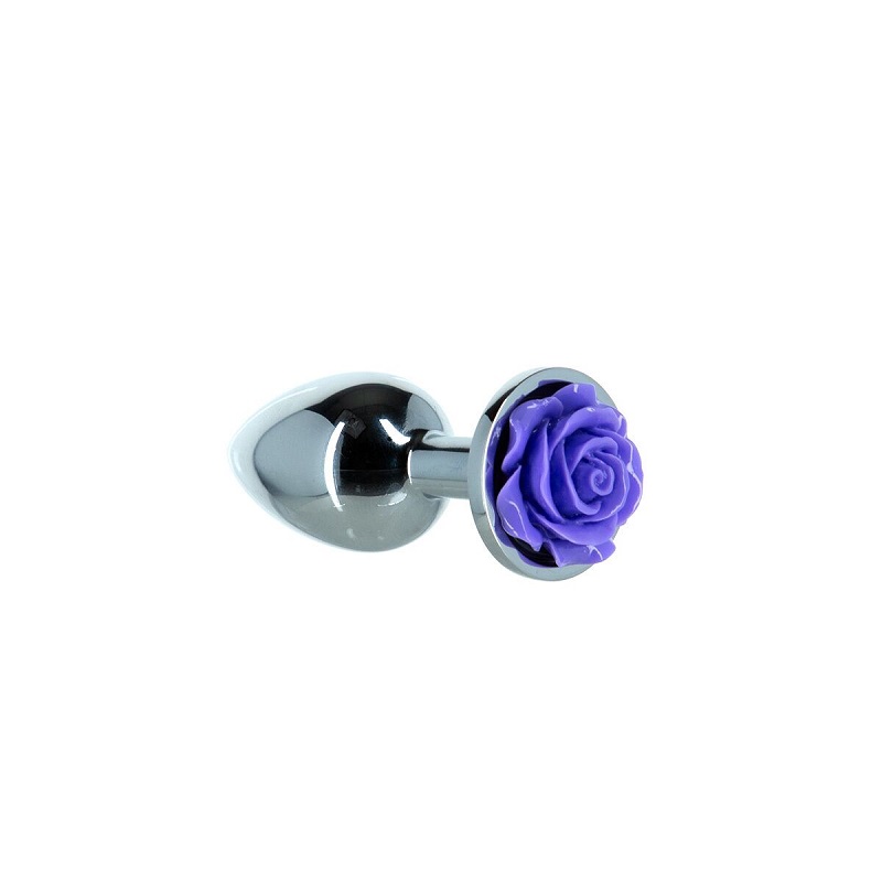 Металева анальна пробка Lux Active – Rose Anal Plug – Purple
