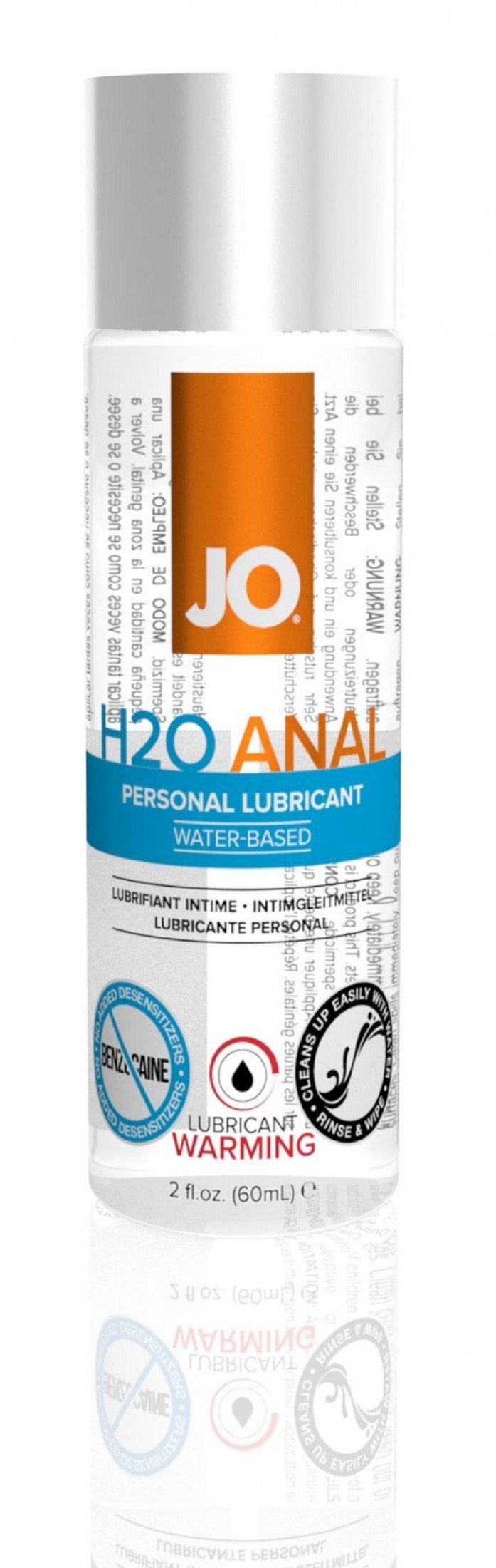 Анальна змазка System JO ANAL H2O - WARMING (60 мл) розігріваюча