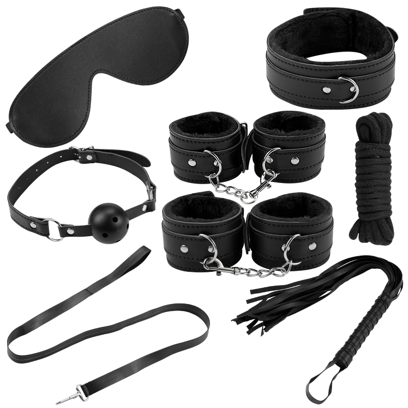Набір БДСМ аксесуарів Alive Secret Desires Black BDSM Kit (8 pcs)