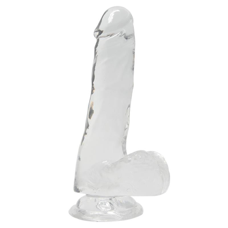Прозорий фалоімітатор Alive Jelly Dildo Pepito, присоска, діаметр 3,5 см, довжина 15,5 см