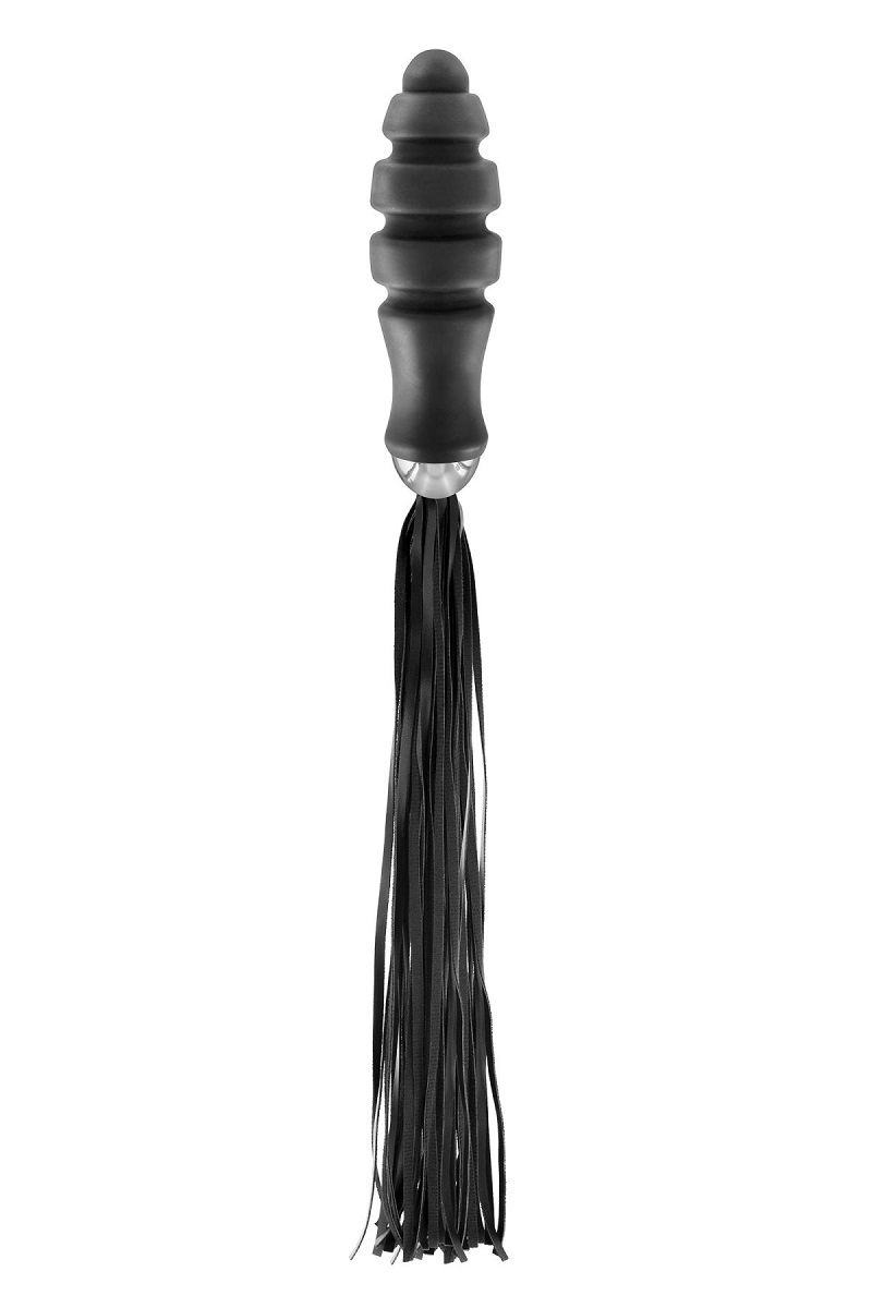 Флоггер з ручкою для проникнення Fetish Tentation Whip with Ogive Handle