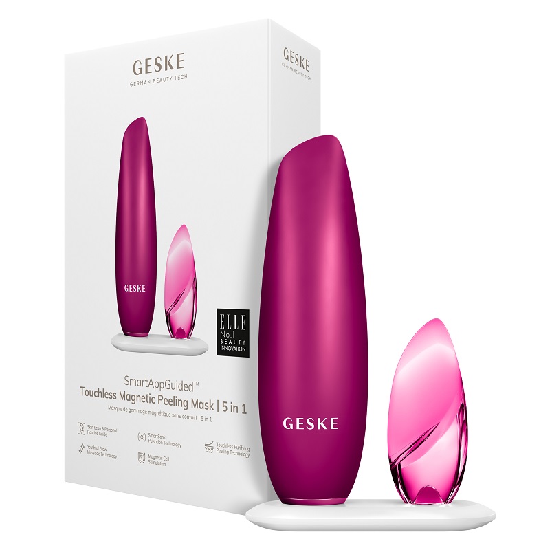 Безконтактна магнітна пілінг-маска GESKE Touchless Magnetic Peeling Mask 5в1 magenta
