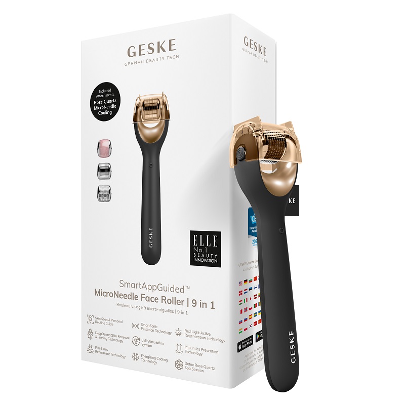Електронний ролер для обличчя з мікроголками GESKE MicroNeedle Face Roller 9в1