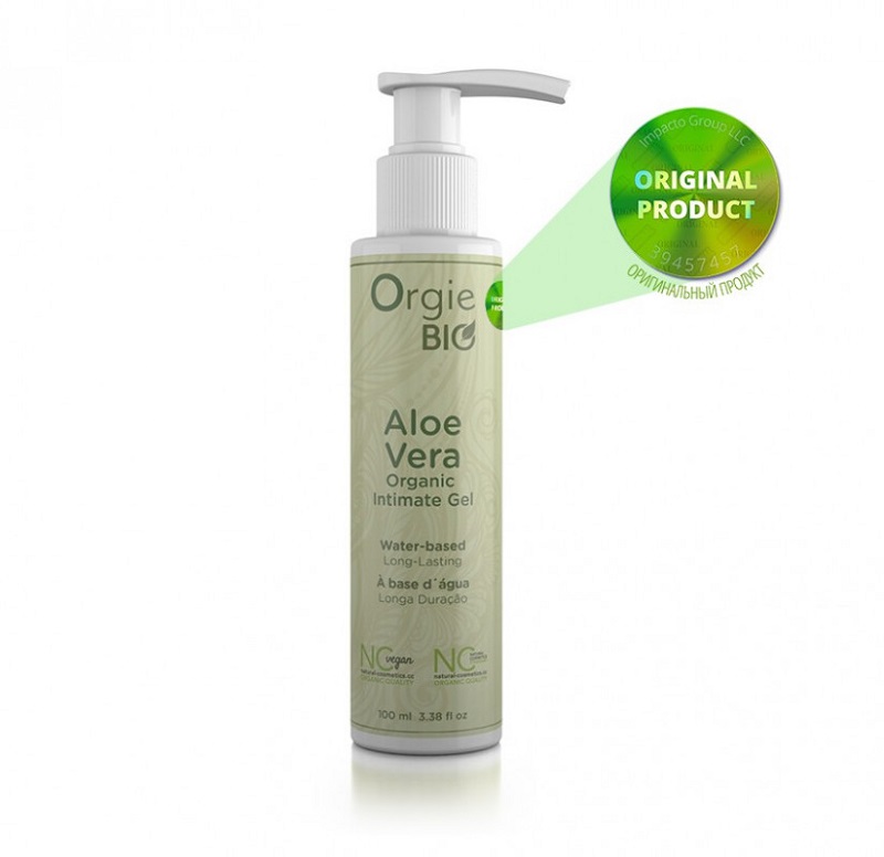 Органічний лубрикант з екстрактом алое вера ALOE VERA, 100 мл. ORGIE BIO 