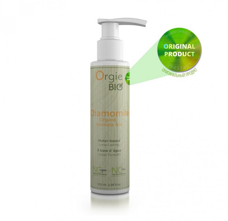 Органічний лубрикант з екстрактом ромашки CHAMOMILE, 100 мл, ORGIE BIO 