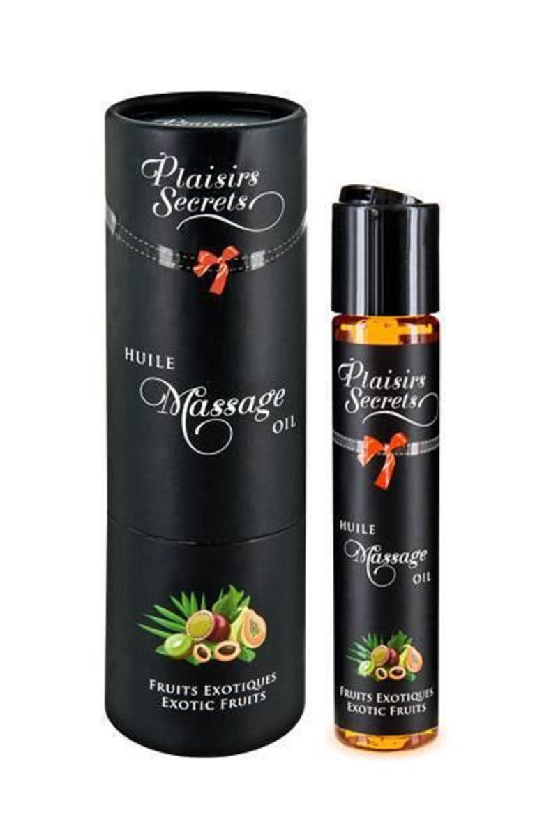 Массажное масло Exotic Fruits (59мл) с афродизиаками съедобное