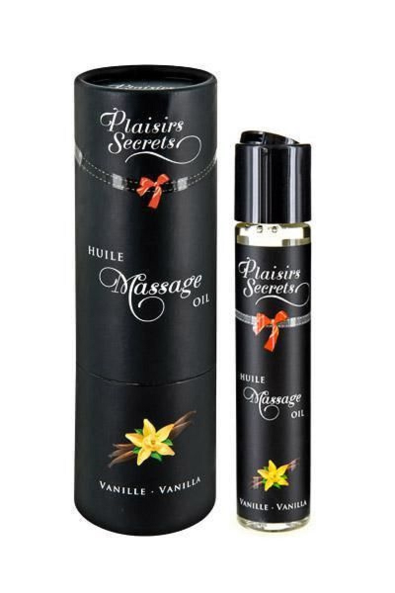 Масажне масло Secrets Vanilla (59мл) з афродизіаками їстівне
