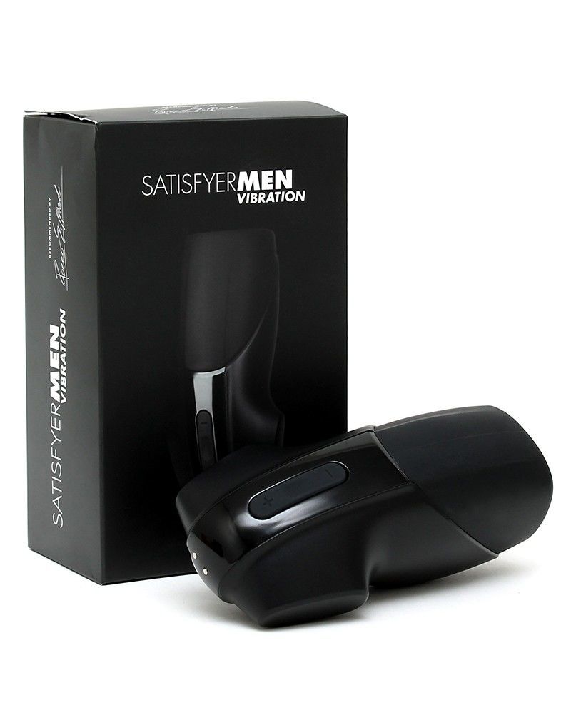 Мастурбатор Satisfyer Men Vibration імітатор мінету з вібрацією, стимуляція головки 