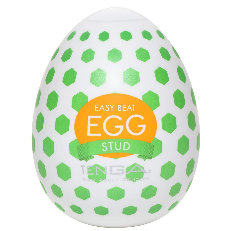 Мастурбатор-яйце Tenga Egg Stud із шестикутними виступами