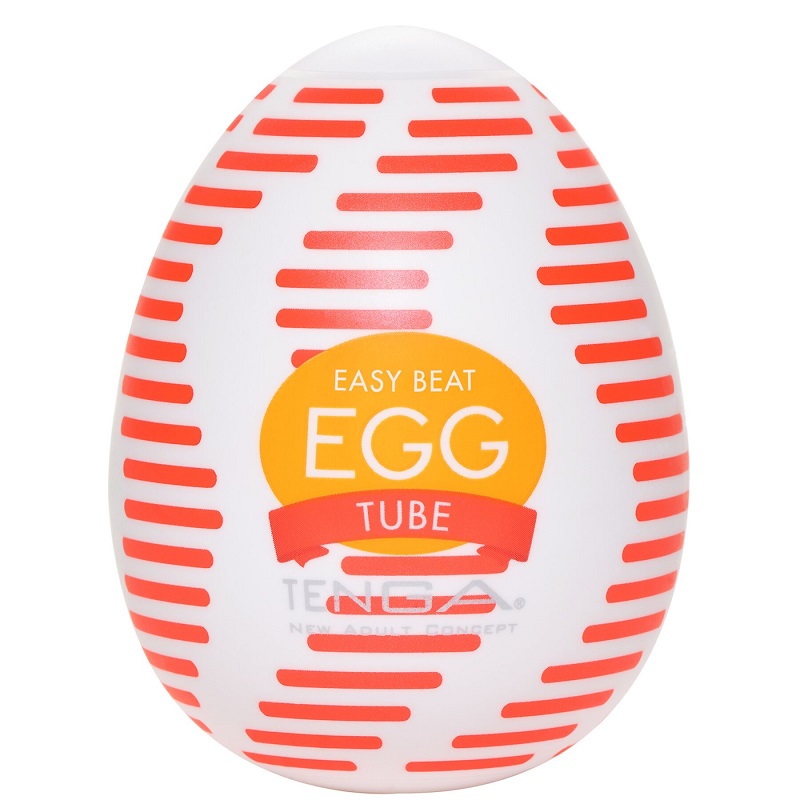 Мастурбатор-яйце Tenga Egg Tube, рельєф із поздовжніми лініями