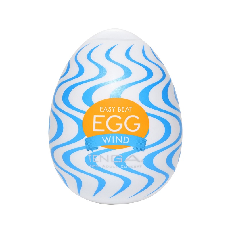 Мастурбатор-яйце Tenga Egg Wind із зигзагоподібним рельєфом