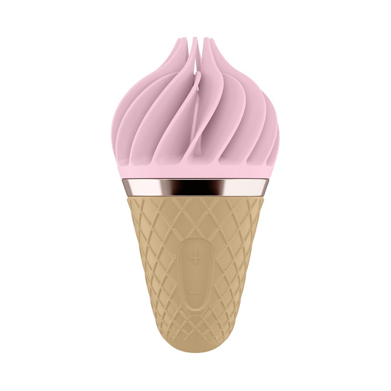 Мороженка спіннатор Satisfyer Lay-On - Sweet Treat Pink / Brown