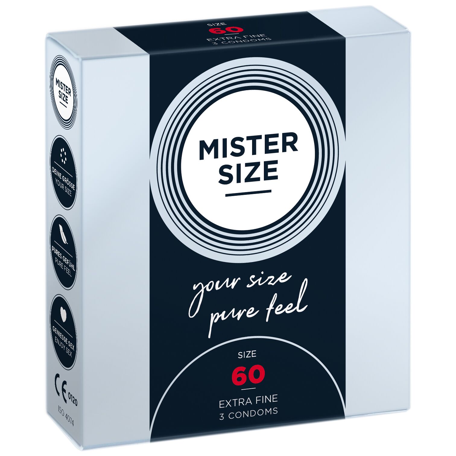 Презервативи Mister Size - pure feel - 60 розмір