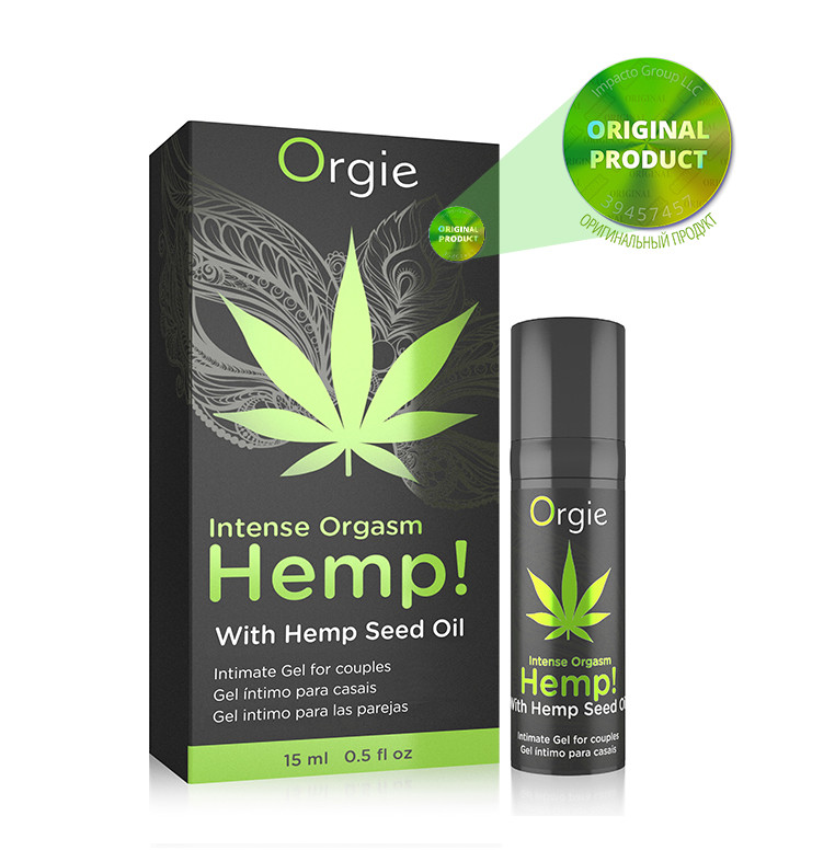 Посилювач оргазму Intense Orgasm Hemp!, 15 мл. з олією канабісу ORGIE