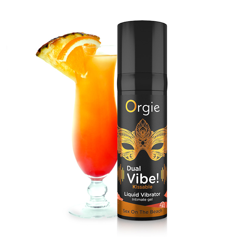 Рідкий вібратор коктейль Секс на пляжі DUAL VIBE!, 15 мл Orgie