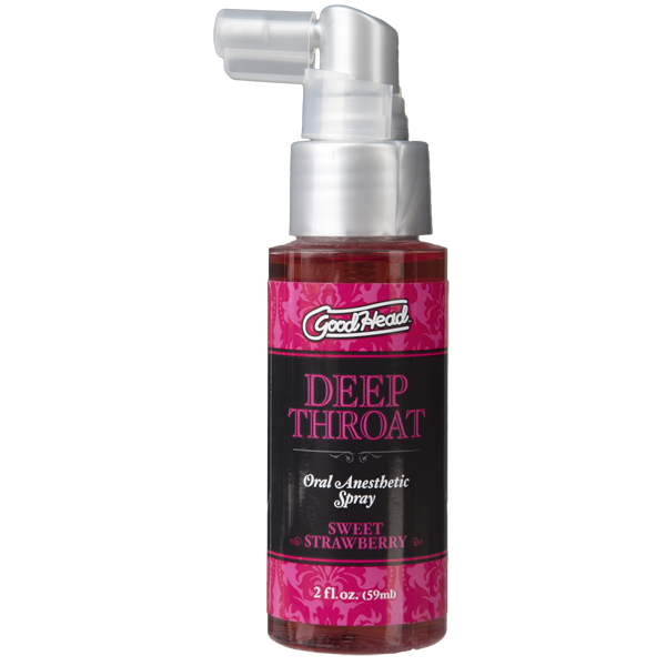 Спрей для мінету Doc Johnson GoodHead DeepThroat Spray - Sweet Strawberry 59 мл для глибокого мінета
